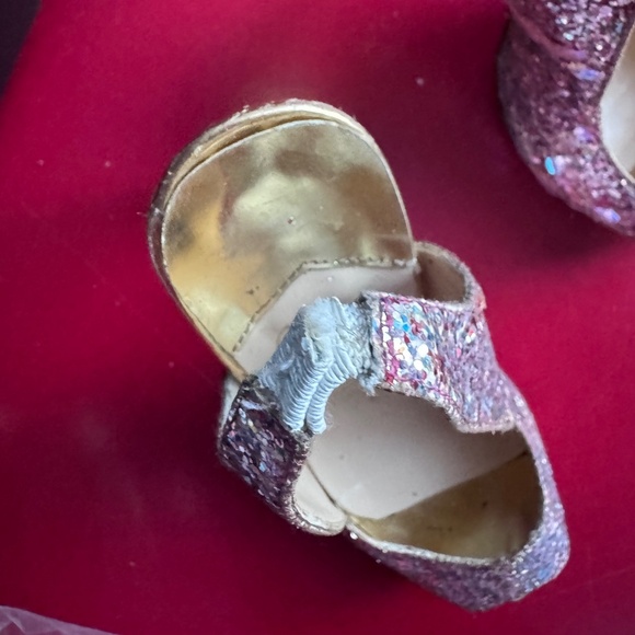 Christian Louboutin Multicolor Glitter Slingback Peep Platform Sandals Sz. 5.5 - Picture 13 of 15